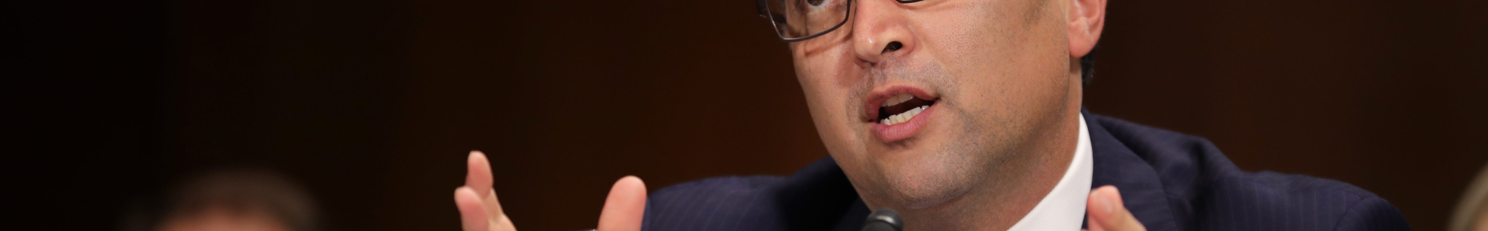 U.S. Assistant Attorney General for Antitrust Makan Delrahim testifies before the Senate Judiciary Committee on October 03, 2018 in Washington, DC.